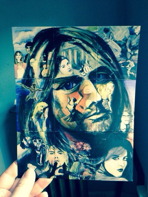 6x8" Semi Gloss Postcard. All completed "27 Club" paintings available