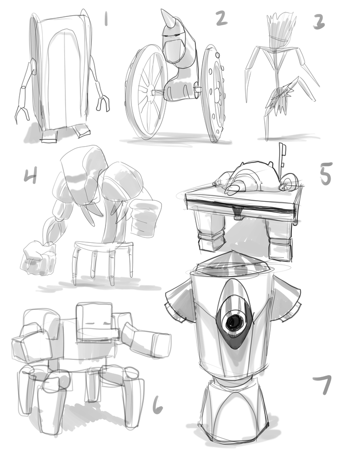 A few enemy concept sketches