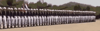 The Navy Seals demonstrating The Wave