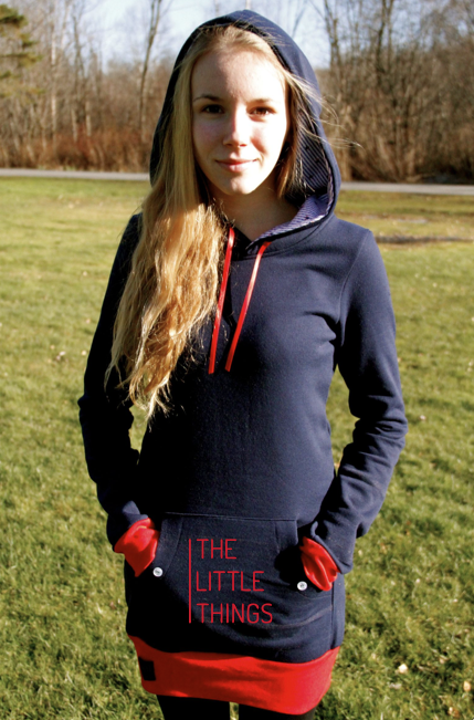 The Little Things Movie LouveDesign Hoodie. Handmade in Canada from recycled fabrics.