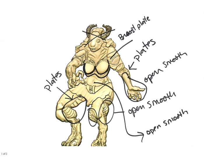 Half-Dragon digital rendering