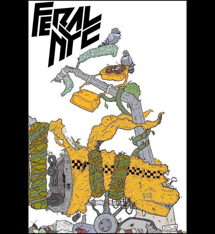 Feral NYC #1 Front cover (wraparound version)