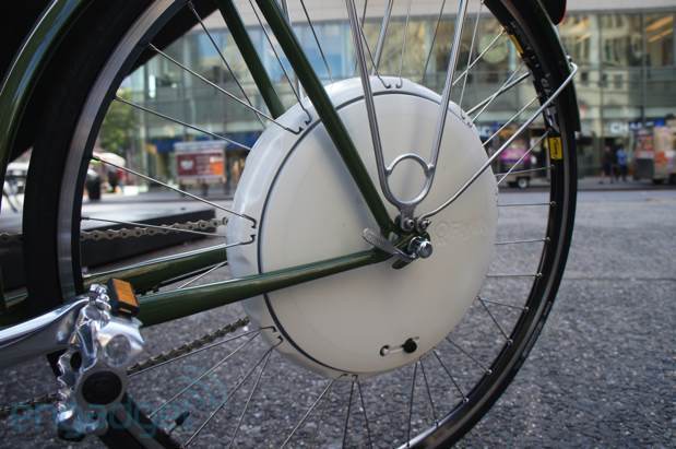 The amazing Flykly wheel - pedal assist for any bicycle. Also funded by Kickstarter!
