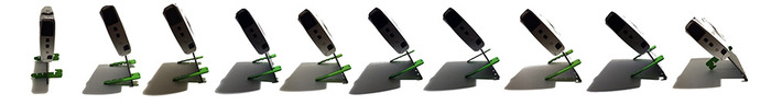 Digital cameras can be adjusted from 45° to 90°
