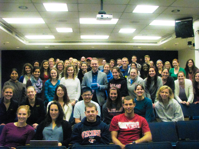 Dr. Gene demonstrating The ARC to University of Maryland School of Medicine Department of Physical Therapy students!