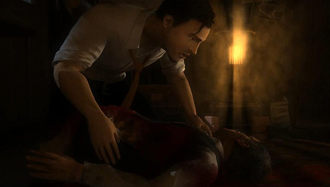 James investigates a corpse
