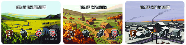Each era introduces new buildings, more powerful capital cards, and more profitable production cards to the game.