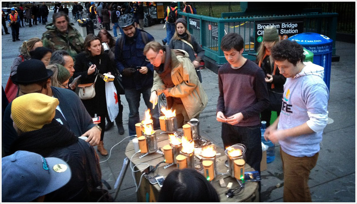 Providing hot drinks and charging phones post Hurricane Sandy, 2012