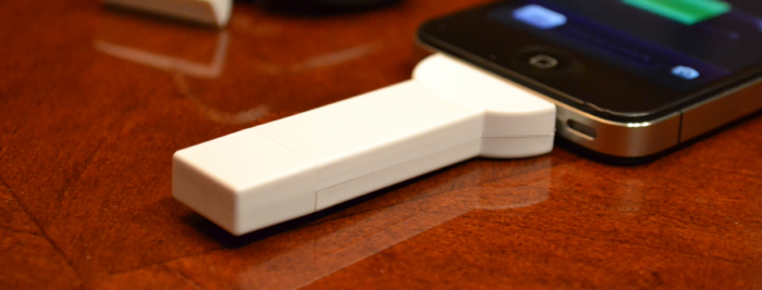 bKey charging an iPhone