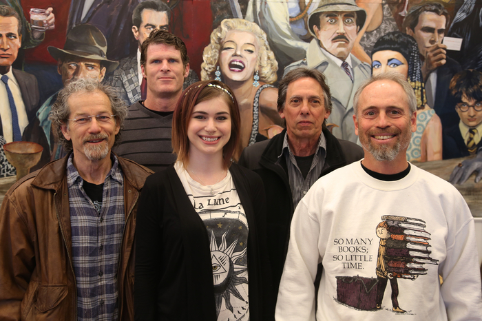 Musician Siobhan Magnus with some Gorey documentary crew at the latest rough cut screening