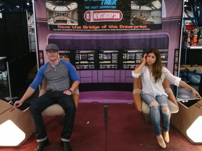 8x10 Enterprise-D Vinyl BANNER (chairs, computers and Battlestar Galactica actors not included) $300