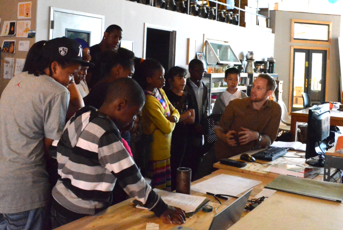 Ryan teaches students about our technology at Big Ideas Week 2013