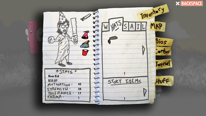 A drawing in your inventory corresponds to what Daryl is wearing.