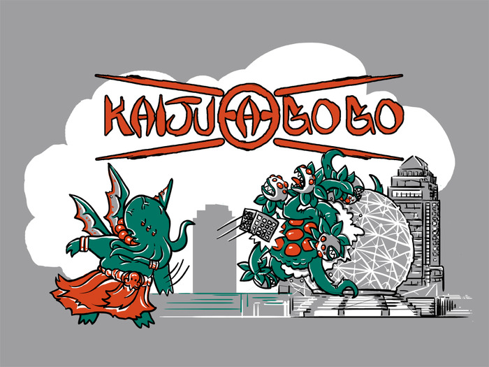 Kaiju-A-Gogo T-shirt Design by Megan Merz!