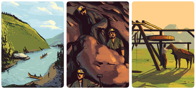 Copper Country includes over 100 unique illustrations that capture the essence and history of Copper Country, beautifully created by Chris Park of Plantmonster Studios!