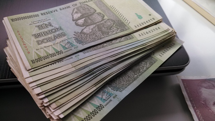 Real 10 Trillion Dollar banknotes from Zimbabwe. You have never seen this much 'money', but what is the real 'value'?