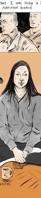 A SNEAK PEEK of Jess Ruliffson's The Decisions (This comic originally appeared in Symbolia Magazine's Heroines Issue in 2013)
