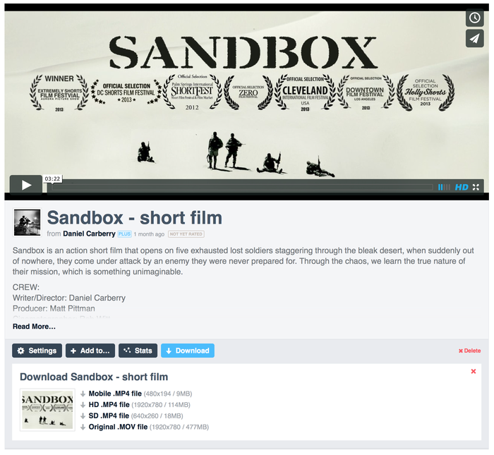 CLICK the blue DOWNLOAD button to download a version.