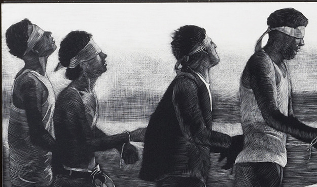 A quick look at Alice Leora Briggs' submission, the 'Altar Parsioneros'- an example of a body of work which documents the 'death houses,' where members of the Juarez cartel tortured and murdered fellow citizens