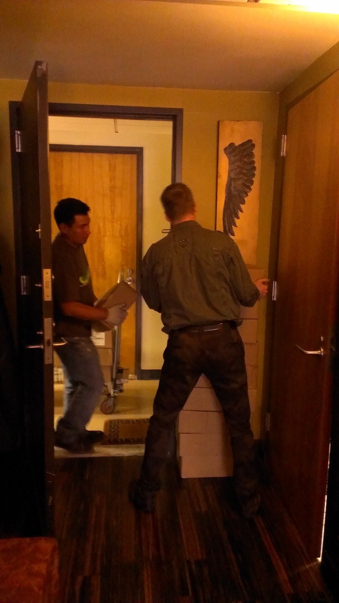 Maybe they'll all fit behind the bathroom door.
