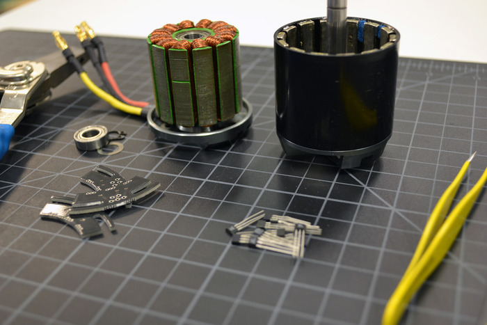 Modifying the DC Motor before Assembly