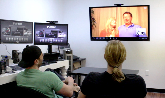 TVPRO Skype call with the family