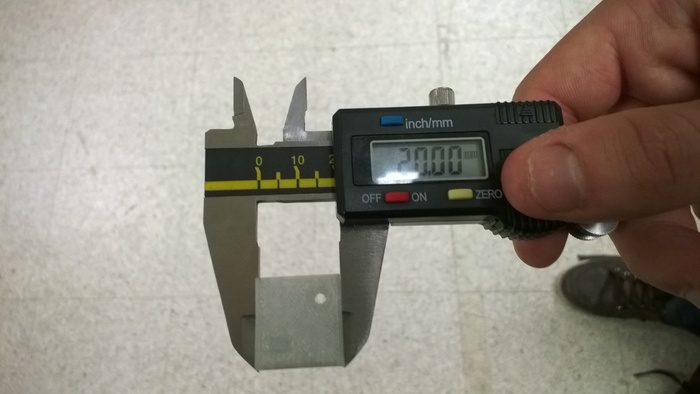 Calibration cube printed with Strooder filament