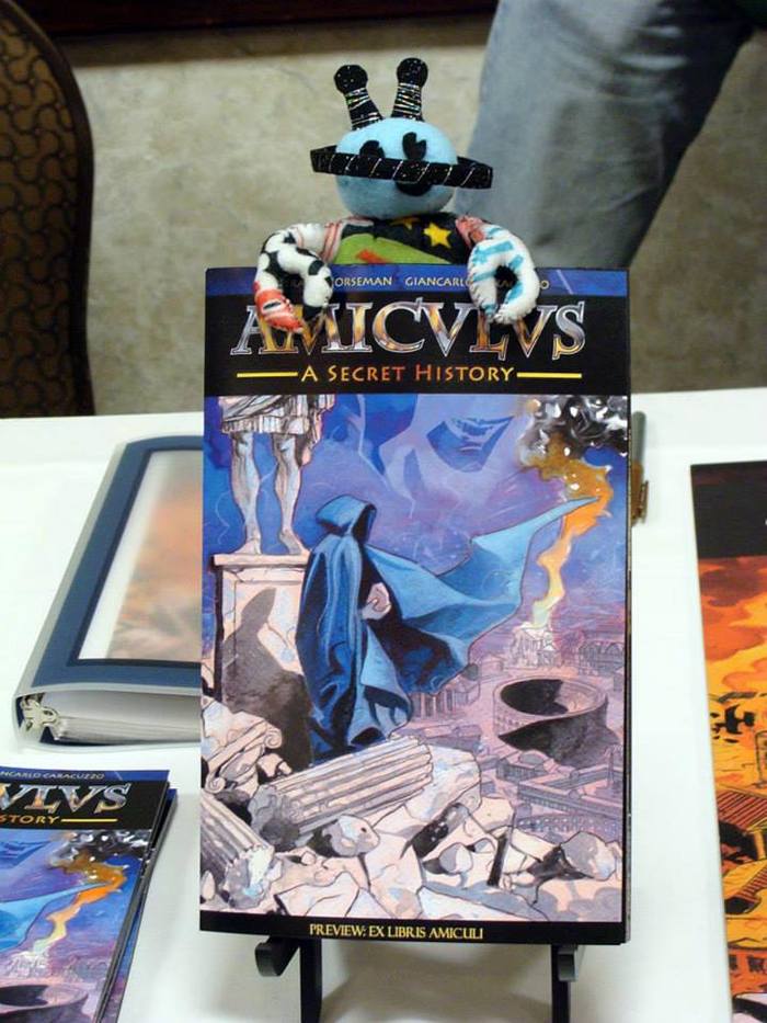 The Amiculus Preview with SPACE mascot, Cosmo.