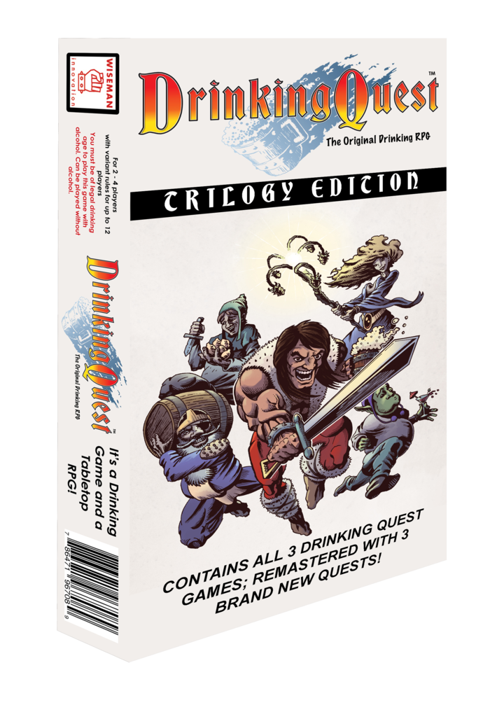 The new box prototype holding all three games!