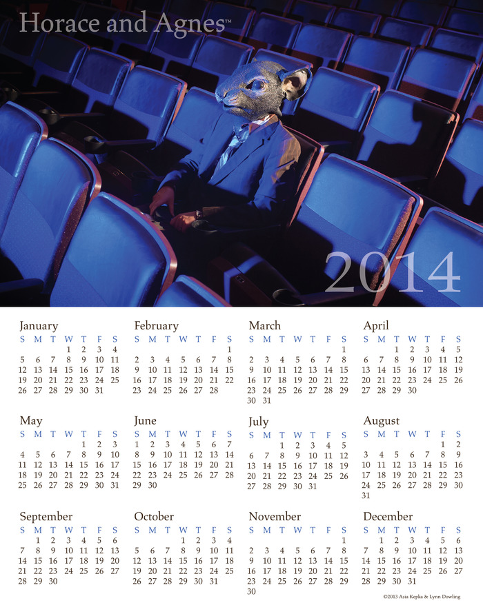 2015 Ferris Twig Calendar 13x19 ( Note the photo displays 2014 Version) ( Pledge $50.00 or more)