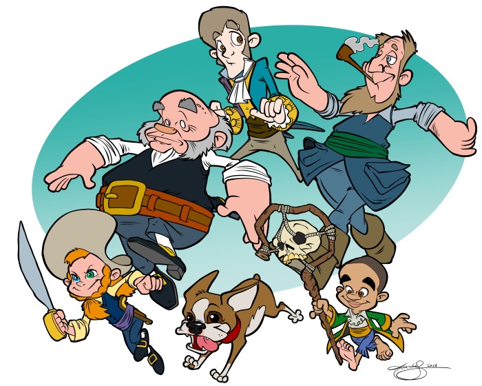 Lar DeSouza draws Jenny's crew! Amazing!