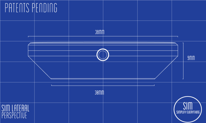 Sim's early Blueprint detailing its case and crown. Our philosophy: keep it thin!