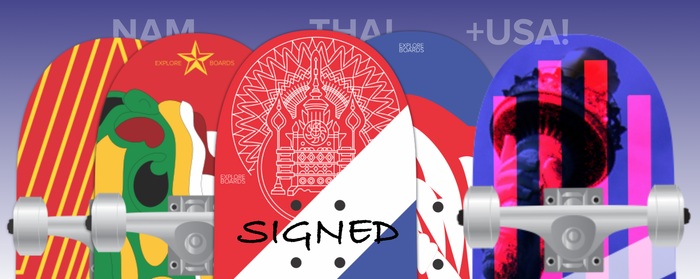 Signed skateboards (in varying sizes) will be signed by me and sent to your house!