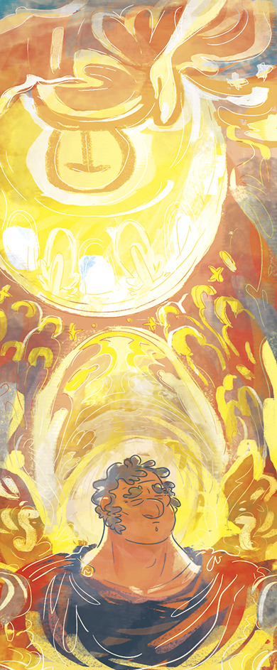 Interior pages linework and coloring example