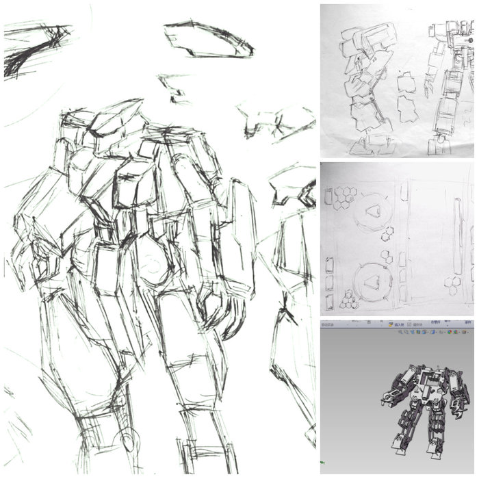 Sketches and 3D Models