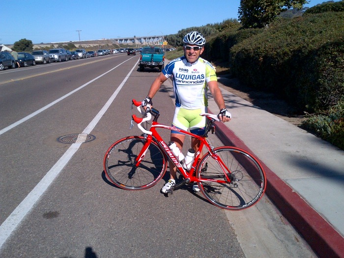 Chip Fox at the Bottom of the Torrey Pines Grade