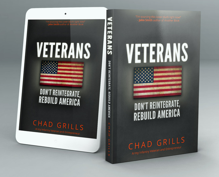 Another mockup of the book you receive (or can give to Veterans) by supporting this project (it is formatted for every device).