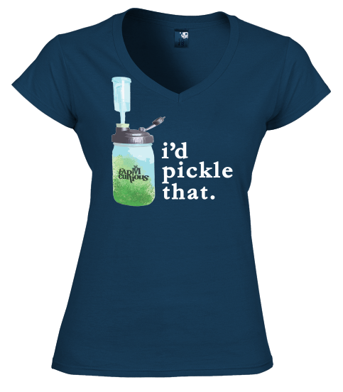 Women's Cut V-Neck Shown; Men's Cut Crew Neck Also Available