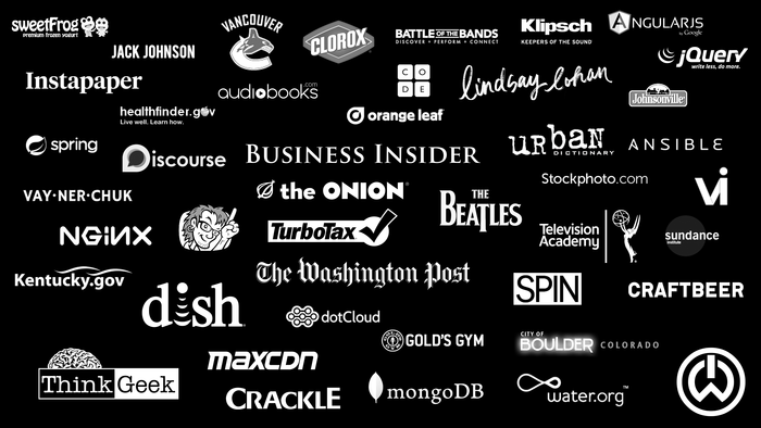 Just a few of the 700,000+ websites using the original Font Awesome