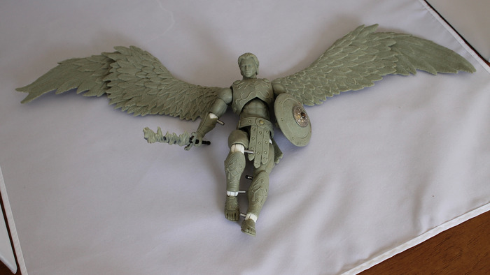 7 inch Archangel Michael action figure, with 20 inch wing span!
