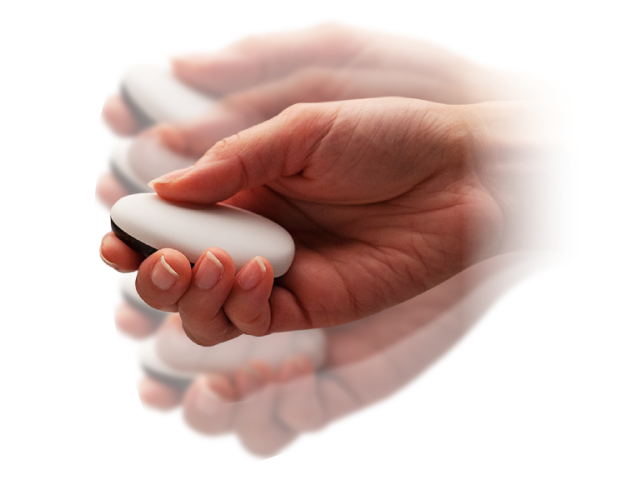1: Shake the pebble to activate it