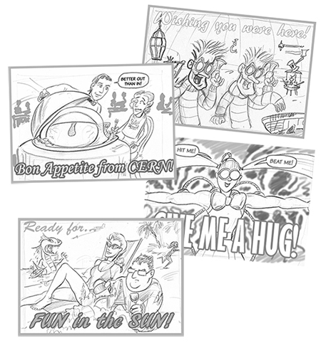 Sketches for the Postcards!