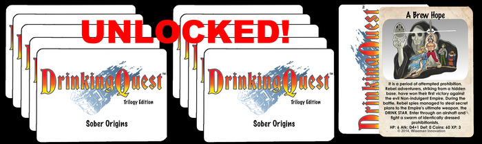 Sober Origins features the heroes at the beginning of their adventures when they started "Questing"