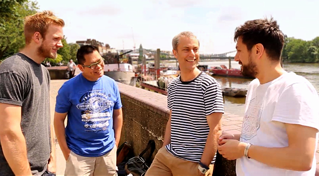 Left to right Kris, Sai Wun, Jolyon and founder Russ