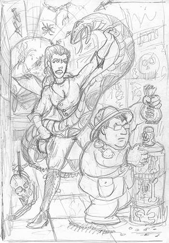 sketch for the Limited Edition Print reward