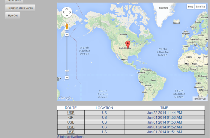 Backend User Interface Screenshot