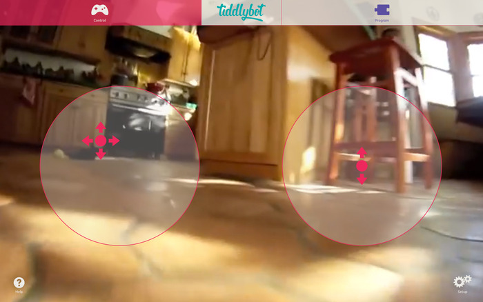 The Tiddly web interface for remote control