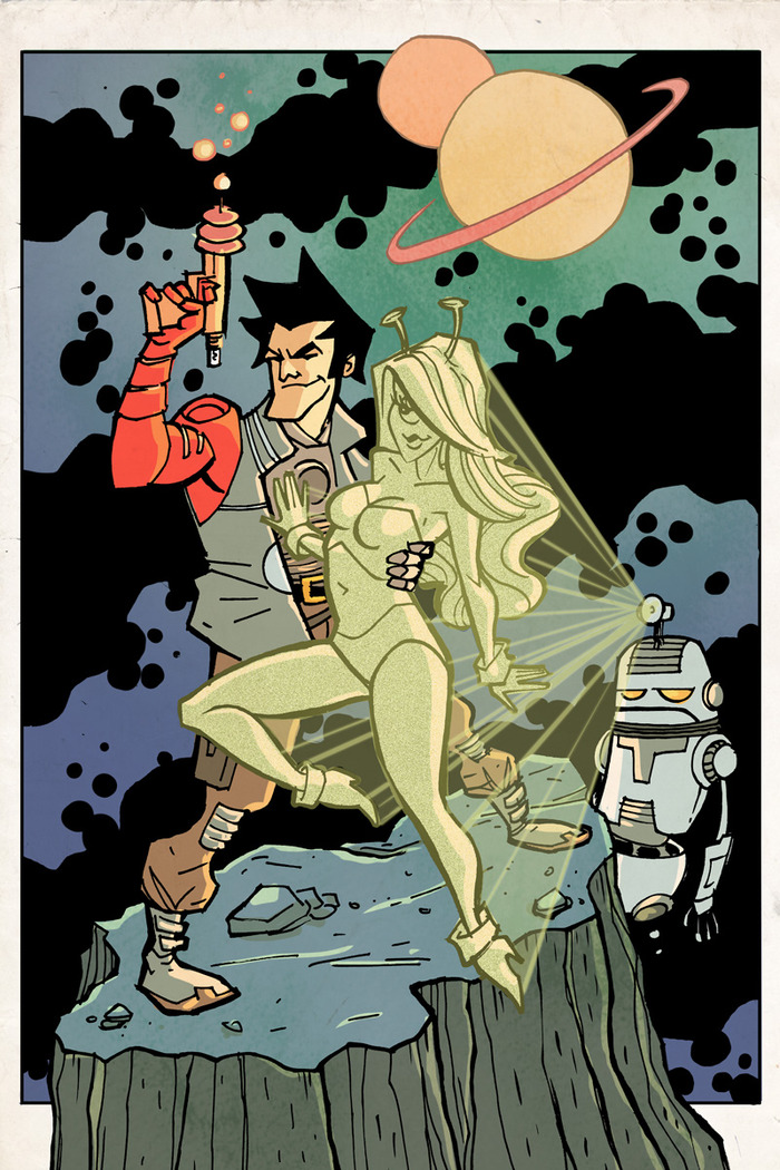 Android Jones Pin-Up by Nick Johnson