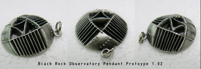$65 Backer Reward: Pewter Dome Pendant