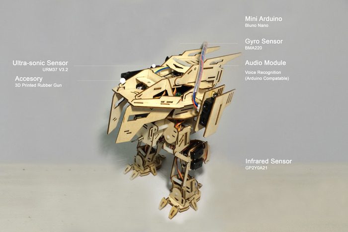 Ai.Frame Rex with Mounted Sensors